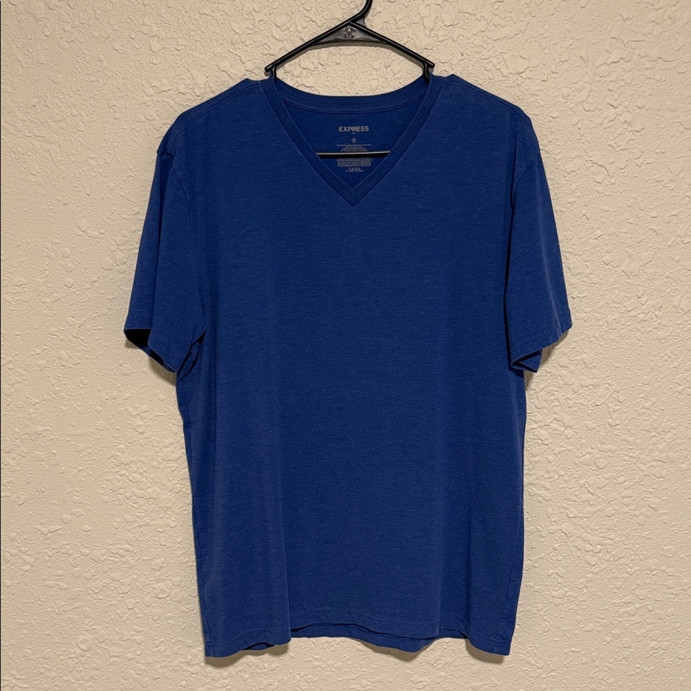Express Men's Deep Blue Short Sleeve Tee